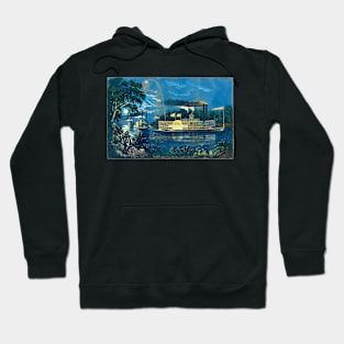 Steamboats on the Mississippi, Rounding a Bend Hoodie